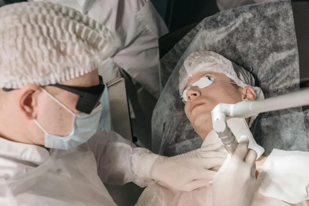 Användning av laser för att förbättra hudens utseende efter infektioner