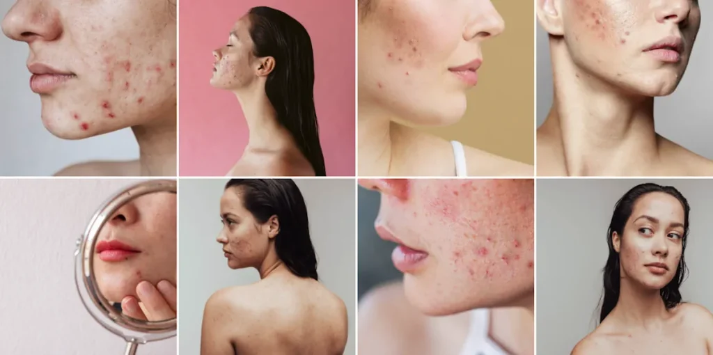 Användning av laser för att förbättra hudens utseende efter inflammatoriska sjukdomar