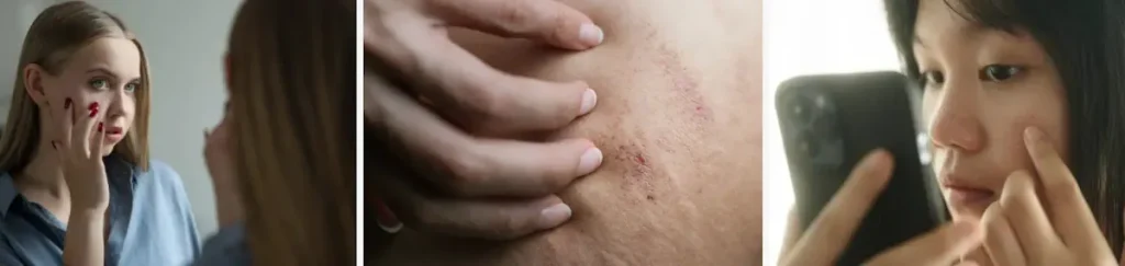 Ärrbildning efter laserbehandling