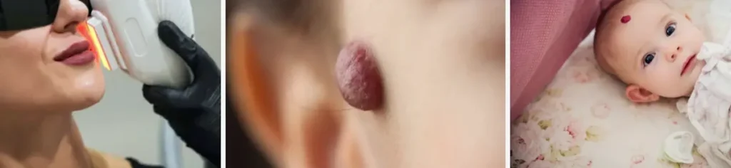 laserbehandling för hemangiom