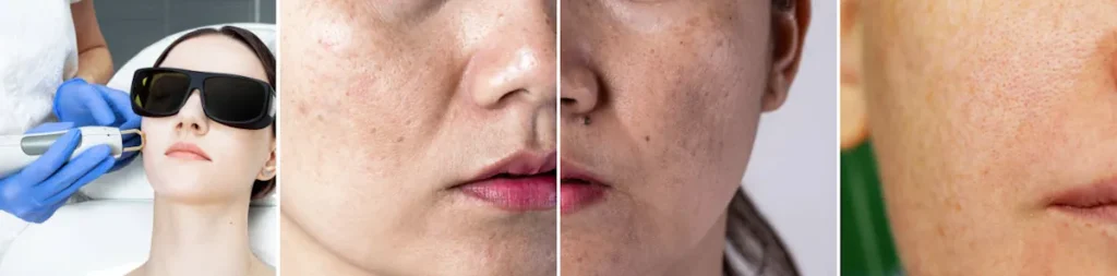 Laseroperationer för att minska pigmentering