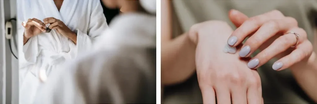 Reaktion på eftervårdslösningar eller mediciner efter laserbehandling