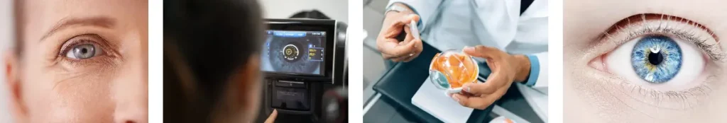 Sår eller skador på hornhinnan efter ögonlaseroperationer