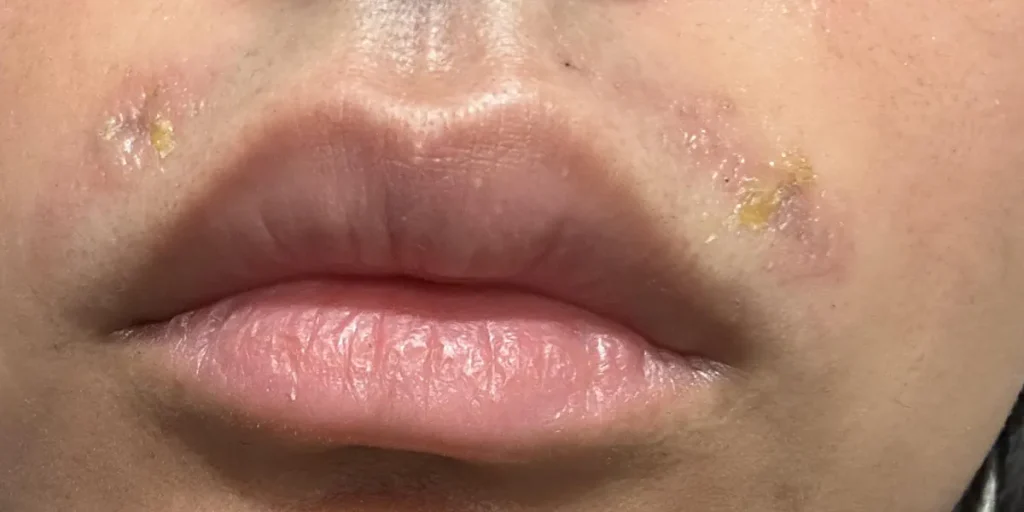 Svårläkta sår efter laserbehandling